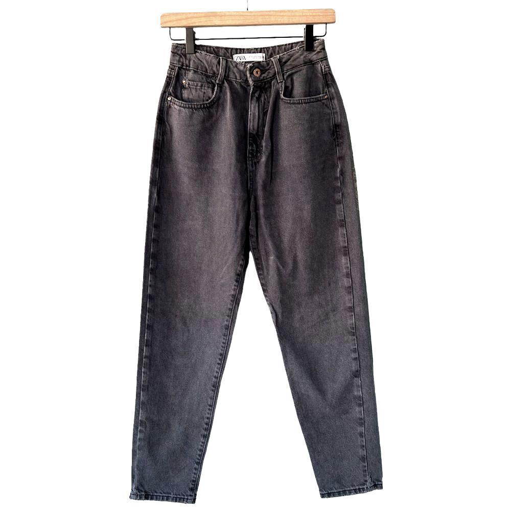 ZARA High Rise Mom Fit Jeans 2
